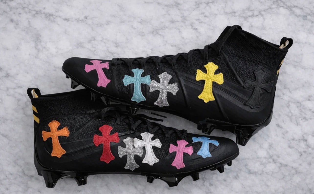 AA Chrome heart cleats